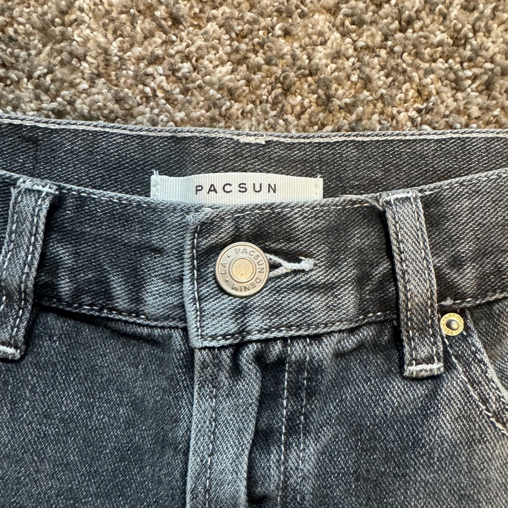 PacSun Men's Straight Gray Jeans - Picture 2 of 5